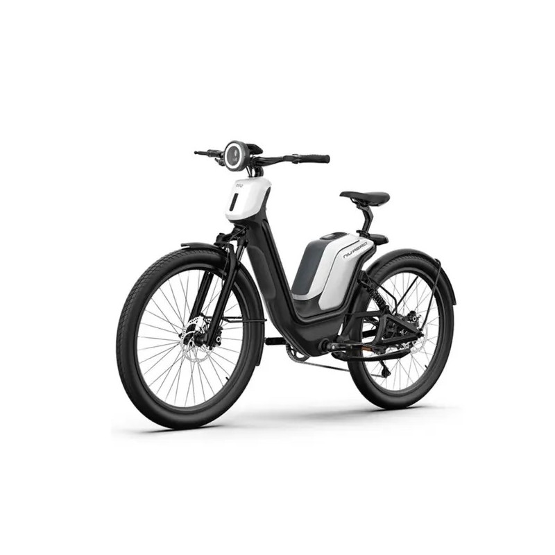 22178005490NI - Bicicleta Electrica NIU AERO 27800 - 27.5 Inch, 450mm, Negru-Alb