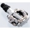 PEDALE SHIMANO PD-M520S, SPD, FARA CATADIOPTRII, INCL. PLACUTE, ARGINTIU, AMBALAT IND.