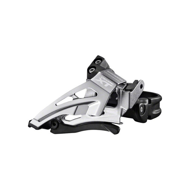 SCHIMBATOR FATA SHIMANO DEORE XT FD-M8000-L, TRIPLU, PT. 11 VIT. PE SPATE, LOW CLAMP, SIDE SWING, TRAGERE PRIN FATA, COLIER 34.9