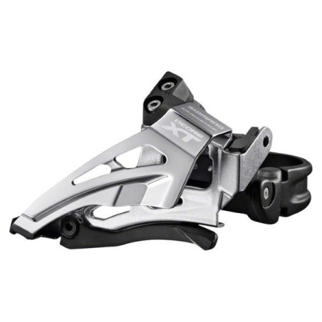 SCHIMBATOR FATA SHIMANO DEORE XT FD-M8000-L, TRIPLU, PT. 11 VIT. PE SPATE, LOW CLAMP, SIDE SWING, TRAGERE PRIN FATA, COLIER 34.9
