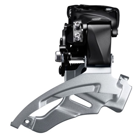 SCHIMBATOR FATA SHIMANO ALTUS FD-M2000, TRIPLU, PT. 9 VIT. PE SPATE, DOWN SWING, TRAGERE DUBLA , COLIER 34.9MM (INCL. ADAPTOR 31