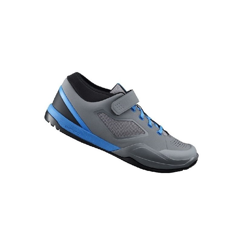 PANTOFI CICLISM SHIMANO MTB SH-AM701MG, GRAY/BLUE (19), 43