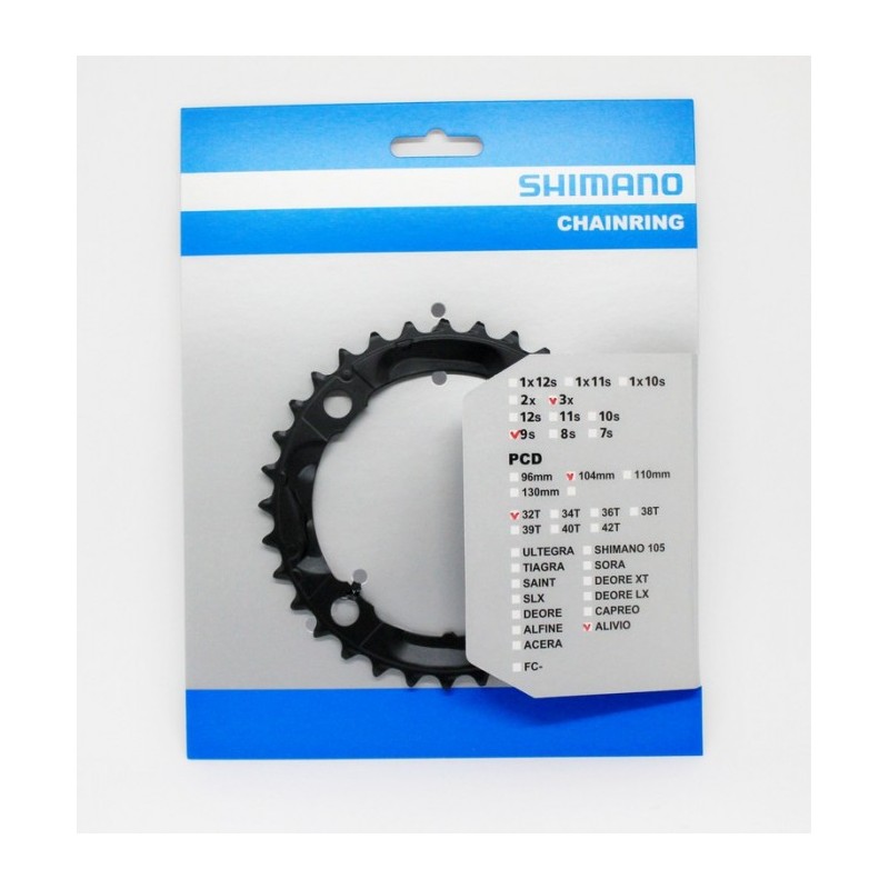 FOAIE SHIMANO FC-M430-8 32T & PROTECTIE NEAGRA