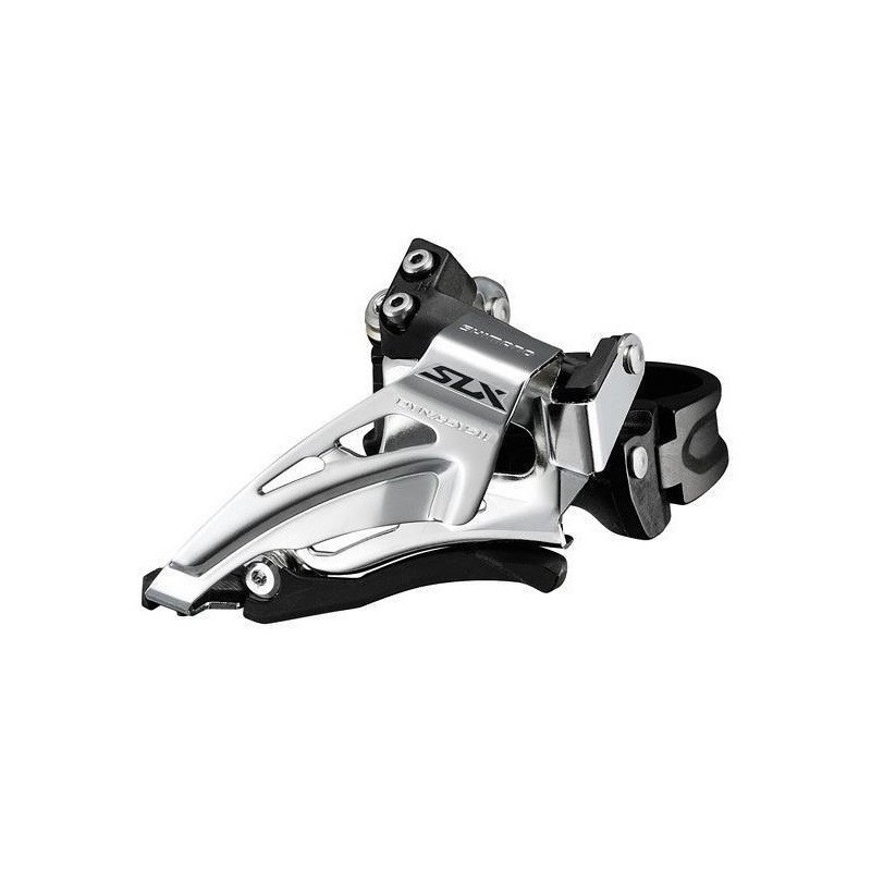 SCHIMBATOR FATA SHIMANO SLX FD-M7025-E, DUBLU, PT. 11 VIT. PE SPATE, LOW CLAMP, TOP SWING, TRAGERE DE JOS, E-TYPE, UNGHI CS 66-6