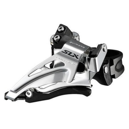 SCHIMBATOR FATA SHIMANO SLX FD-M7025-E, DUBLU, PT. 11 VIT. PE SPATE, LOW CLAMP, TOP SWING, TRAGERE DE JOS, E-TYPE, UNGHI CS 66-6