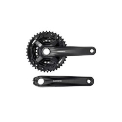 ANGRENAJ PEDALIER SHIMANO FC-MT210-3, PT. 9 VIT., BRAT 175MM, 40X30X22T, FARA CG, 2-PCS FC, FARA BUTUC PEDALIER, NEGRU, AMBALAT