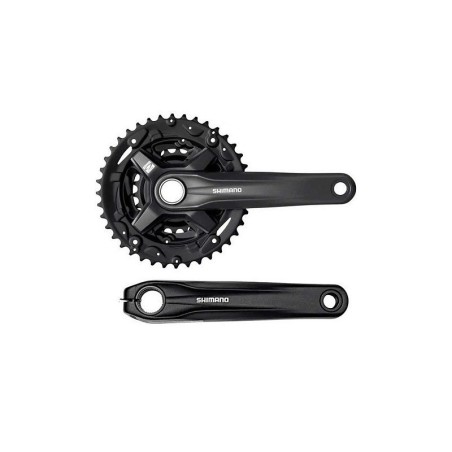 ANGRENAJ PEDALIER SHIMANO FC-MT210-3, PT. 9 VIT., BRAT 175MM, 40X30X22T, FARA CG, 2-PCS FC, FARA BUTUC PEDALIER, NEGRU, AMBALAT