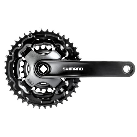 ANGRENAJ PEDALIER SHIMANO TOURNEY FC-TY301, 42X34X24T, BRAT 150MM, PT. 6/7/8 VIT. PE SPATE, FARA CG, COMPATIBIL CHAINCASE, SURUB