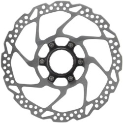ROTOR PT. FRANA PE DISC SHIMANO SM-RT54-S, 160MM, CU PIULITA CENTER LOCK (CANAL INTERN, NEGRU), NUMAI PT. PLACUTE RESIN, AMBALAT