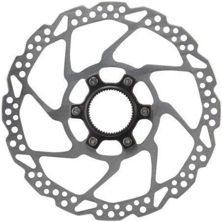 ROTOR PT. FRANA PE DISC SHIMANO SM-RT54-S, 160MM, CU PIULITA CENTER LOCK (CANAL INTERN, NEGRU), NUMAI PT. PLACUTE RESIN, AMBALAT