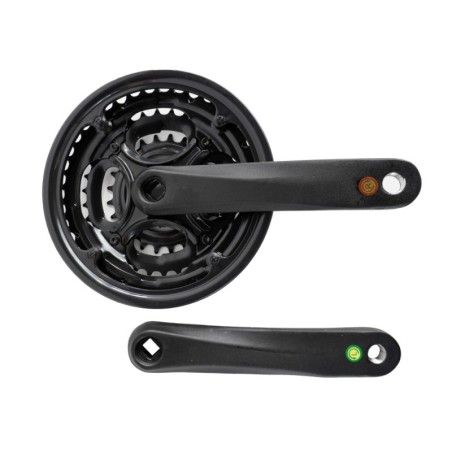 Angrenaj Pedalier Mtb MA-AD43 - Brat 170 Mm, 3 x 6/7 Viteze, 42-34-24T, Negru